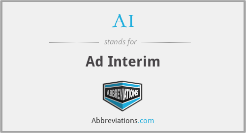 Meaning interim interim
